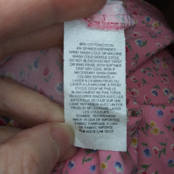 Vintage 90's Deadstock Marisa Christina Pink Ditsy Floral Sheath Dress - Picture 10 of 11